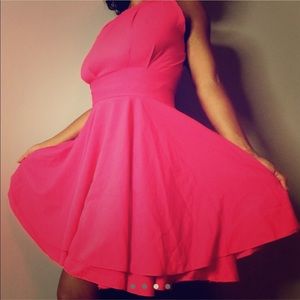 Hot pink party dress